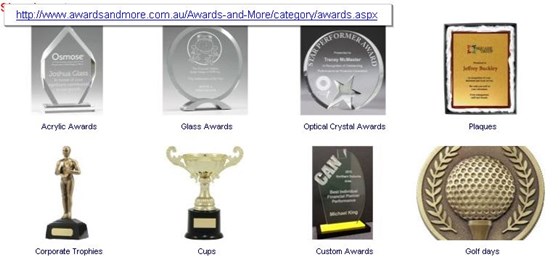 Awards and More: glass trophies in sydney